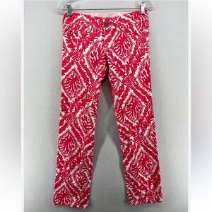 Lily Pulitzer WORTH straight leg Coral Jeans size 2